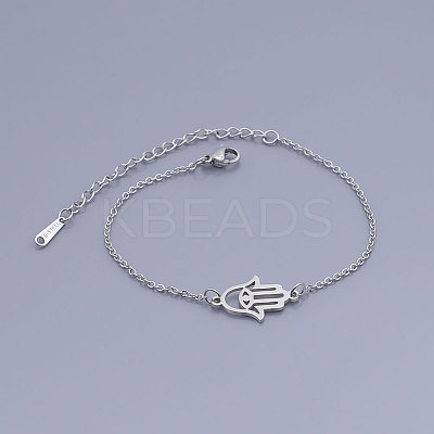 Tarnish Resistant 201 Stainless Steel Link Bracelets BJEW-T011-JN494-1-1