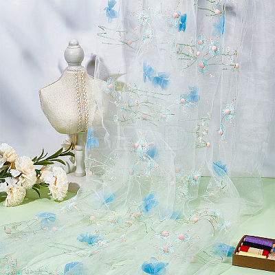 Polyester Mesh Fabric DIY-WH0622-578B-1