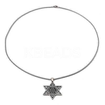 Non-Tarnish 201 Stainless Steel Pendant Necklaces NJEW-B095-01-1
