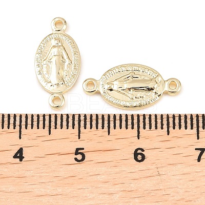 Brass Oval with Virgin Connector Charm KK-Z146-31G-1