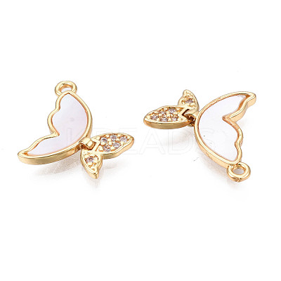 Brass Micro Pave Cubic Zirconia Charms KK-N231-230-1