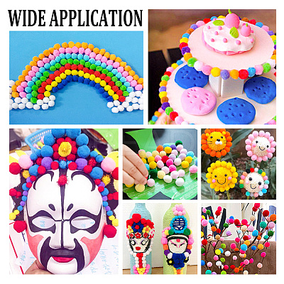 2000Pcs 4 Colors DIY Doll Craft AJEW-PH0004-67A-1