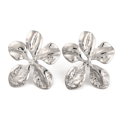 Tarnish Resistant 304 Stainless Steel Stud Earrings for Women EJEW-Z057-02P-1