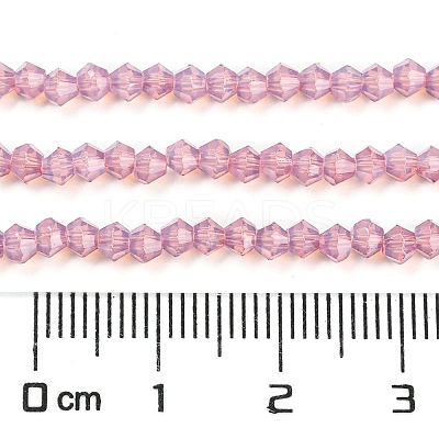 Baking Paint Transparent Glass Beads Strands DGLA-F029-J2mm-04-1