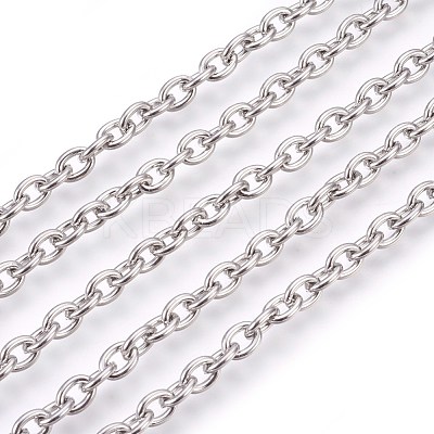 Tarnish Resistant 304 Stainless Steel Cable Chains CHS-L017-09B-1