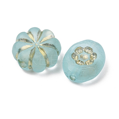 Frosted Transparent Acrylic Beads OACR-Z041-07-1