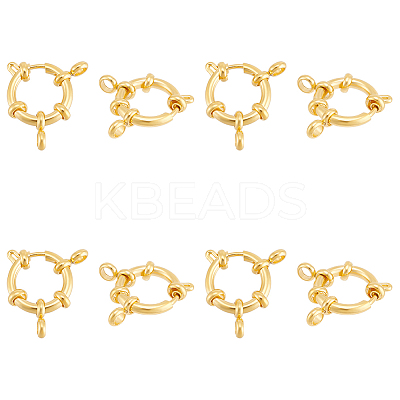 8Pcs 304 Stainless Steel Spring Ring Clasps STAS-UN0057-88-1