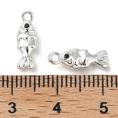 Brass Micro Pave Cubic Zirconia Pendants KK-U045-14S-1