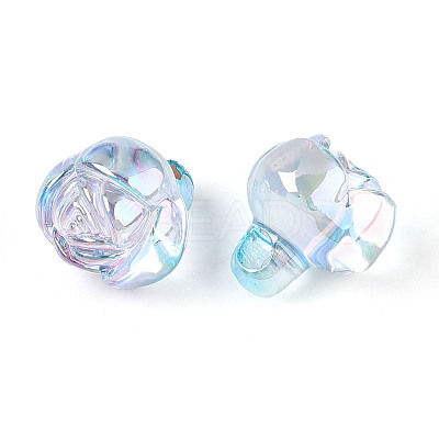 Electroplate Transparent Acrylic Beads LS-PACR-CJC0008-08C-1