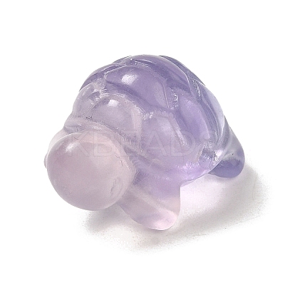 Natural Fluorite Carved Healing Tortoise Figurines WG28275-01-1