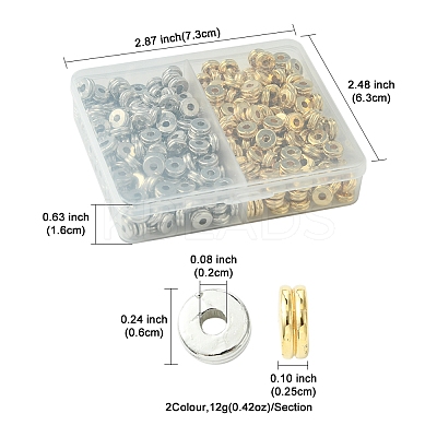 400Pcs 2 Colors CCB Plastic Beads CCB-FS0001-11-1