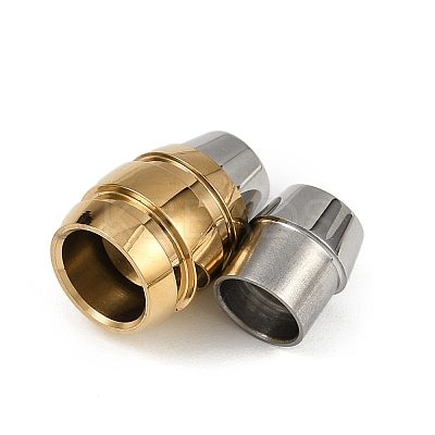 304 Stainless Steel Magnetic Clasps STAS-C127-13GP-1