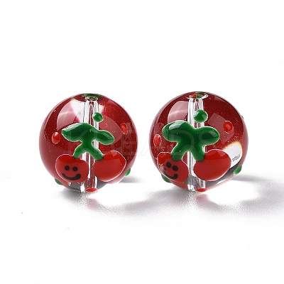 Transparent Glass Beads LAMP-B021-03B-12-1