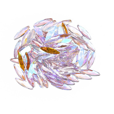 Glass Rhinestone Cabochons MRMJ-N027-013B-1
