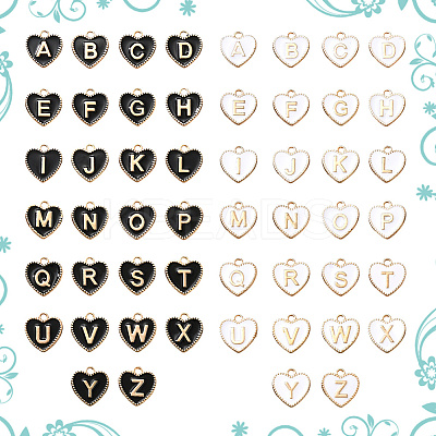 2 Sets 2 Colors Alloy Enamel Pendants ENAM-SC0006-63-1