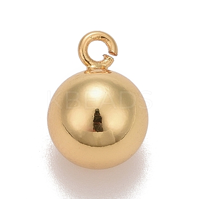 Brass Ball Charms X-KK-M229-74G-1