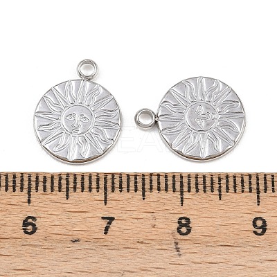 304 Stainless Steel Pendants STAS-I363-09P-1