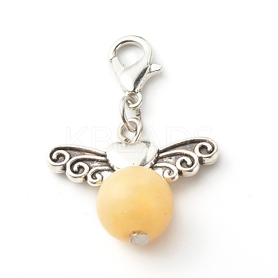Natural Jade Pendants HJEW-JM00525-1