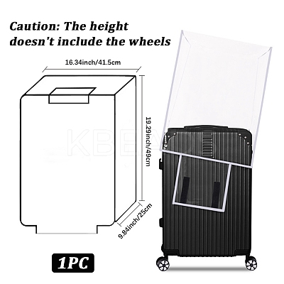 Transparent PVC Luggage Cover AJEW-WH20080-52I-1