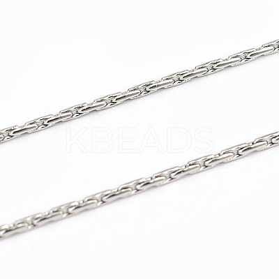 Tarnish Resistant 304 Stainless Steel Boston Link Chains CHS-O005-01-1