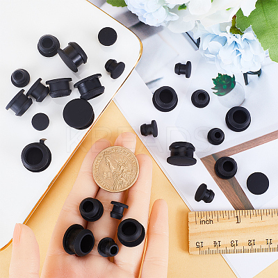 30Pcs 5 Style Silicone Bottle Seal Plug AJEW-GF0008-09A-1