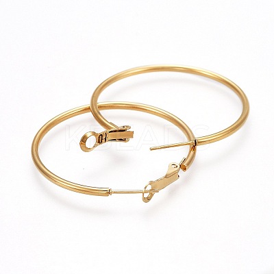 201 Stainless Steel Hoop Earrings LS-EJEW-F188-24G-B-1