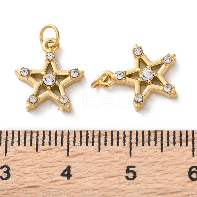 Ion Plating(IP) 304 Stainless Steel Rhinestone Pendants STAS-Q333-10G-01-1