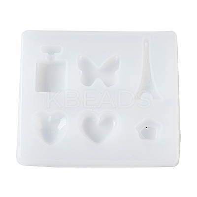 Butterfly & Heart & Bottle DIY Silhouette Silicone Pendant Molds LS-SIMO-H019-04A-1