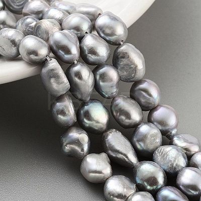 Dyed Natural Cultured Freshwater Pearl Beads Strands PEAR-P062-30C-1