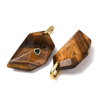 Natural Tiger Eye Pendants GG-CBA51ED-04G-04-1
