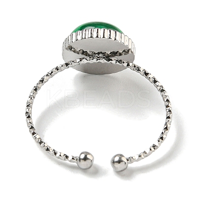 304 Stainless Steel Open Cuff Rings RJEW-C079-05P-1