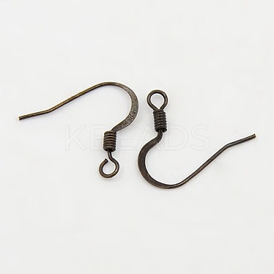 Brass French Earring Hooks X-KK-Q366-AB-NF-1
