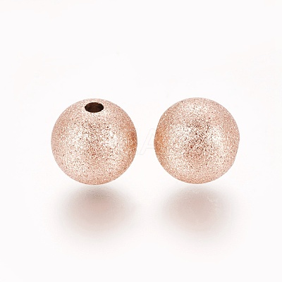 Ion Plating(IP) 304 Stainless Steel Textured Beads STAS-F217-10RG-1