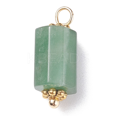 Natural Fuchsite Pendants PALLOY-JF01371-1