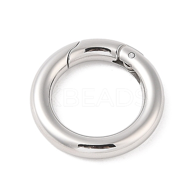 Tarnish Resistant 304 Stainless Steel Spring Gate Rings STAS-E055-23-1