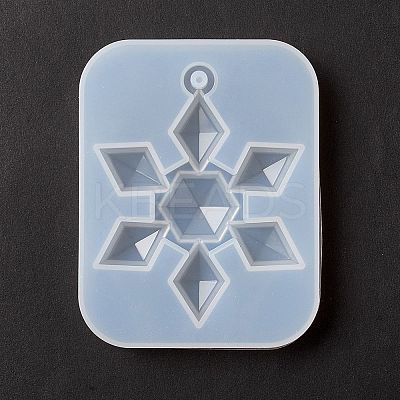 Christmas Theme DIY Snowflake Pendant Silicone Molds DIY-F114-27-1