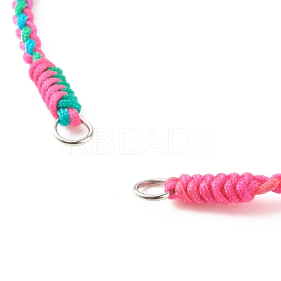Braided Nylon Thread Bracelet AJEW-JB01124-1