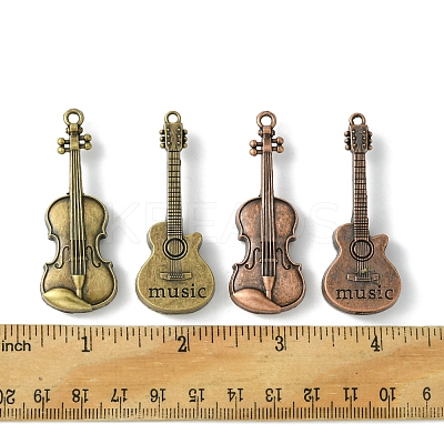 8Pcs 4 Styles Tibetan Style Alloy Pendants FIND-FS0002-60-1
