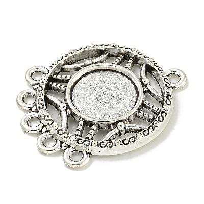 Tibetan Style Cabochon Connector Settings FIND-U015-31AS-1