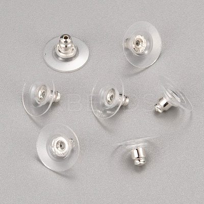 Brass Ear Nuts KK-I057-S-1