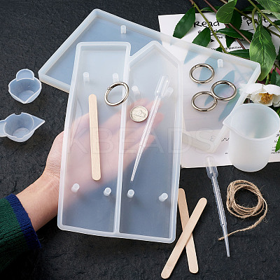 DIY Doorplate Silicone Mold Kits DIY-TA0008-32-1