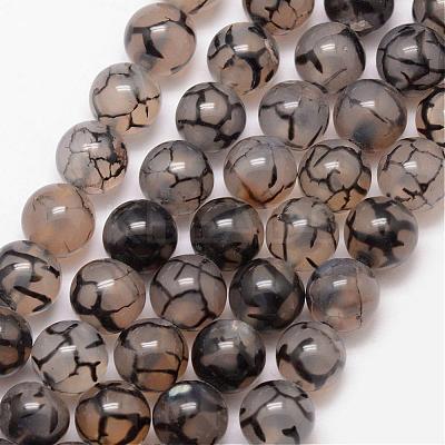 Natural Dragon Veins Agate Bead Strands G-K166-14-12mm-01-1