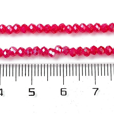 Baking Electroplate Glass Beads Strands DGLA-A039-J4mm-B21-1