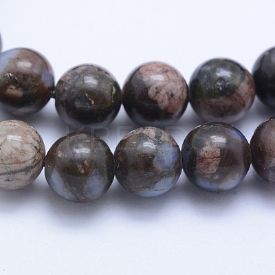 Natural Gemstone Beads Strands G-F531-4mm-P-1