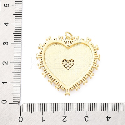 Brass Micro Pave Cubic Zirconia Pendants X-KK-D325-61G-04-1