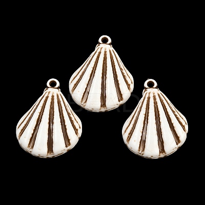 Spray Painted Opaque Acrylic Pendants ACRP-F003-03G-1