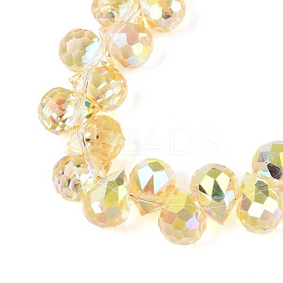 Transparent Glass Beads Strands GLAA-T006-14D-1