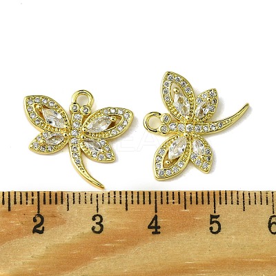 Eco-Friendly Brass Micro Pave Cubic Zirconia Pendants KK-A204-08G-1