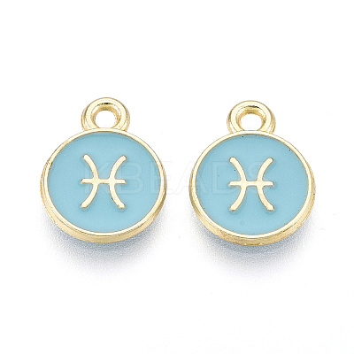 Alloy and Enamel Charms ENAM-T021-28E-1