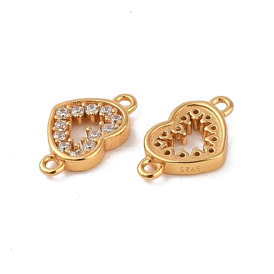 925 Sterling Silver Pave Clear Cubic Zirconia Links STER-O006-02G-1